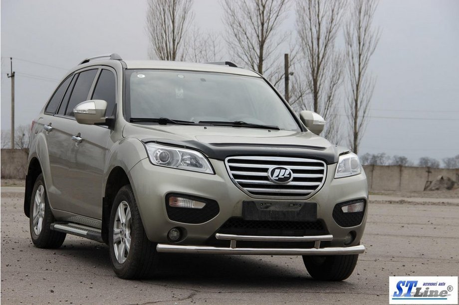 Lifan X60 2011- Pare-buffle Avant ST014 (Inox) 60/42 mm Photo 3