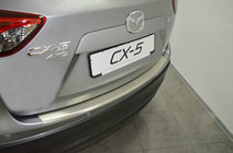Mazda CX-5 2012-2017 Protection de pare-chocs arrière avec rebord Natanika (inox) photo 1
