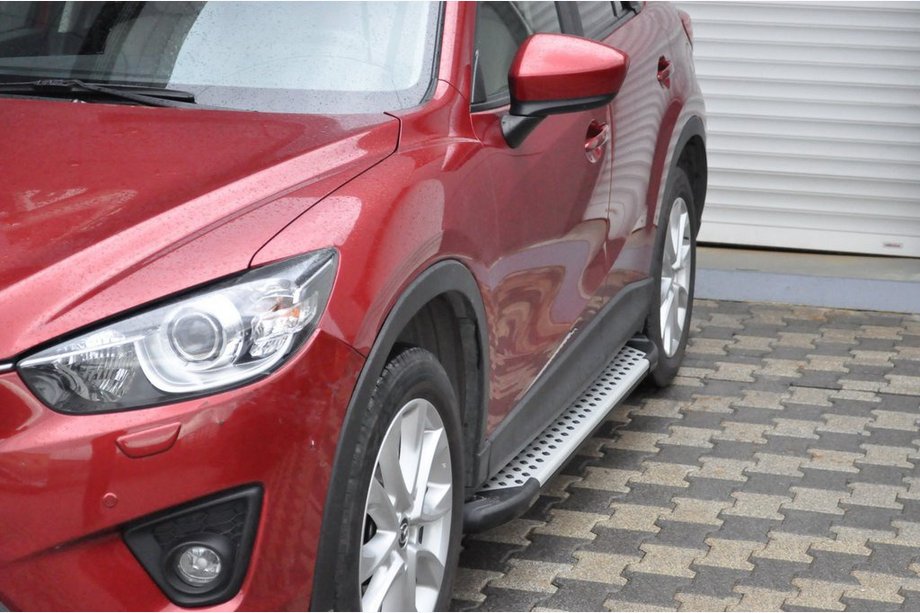 Mazda CX-5 2012-2017 Marchepieds Latéraux Allmond Grey (2 pcs, Aluminium) Image