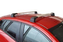 Mazda CX-3 2015- Barres de toit pour points de fixation d'origine (2 pcs, verrouillables) photo 1