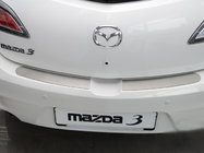 Mazda 3 2009-2013 Protection de Pare-chocs Arrière Nataniko (Inox) photo 1