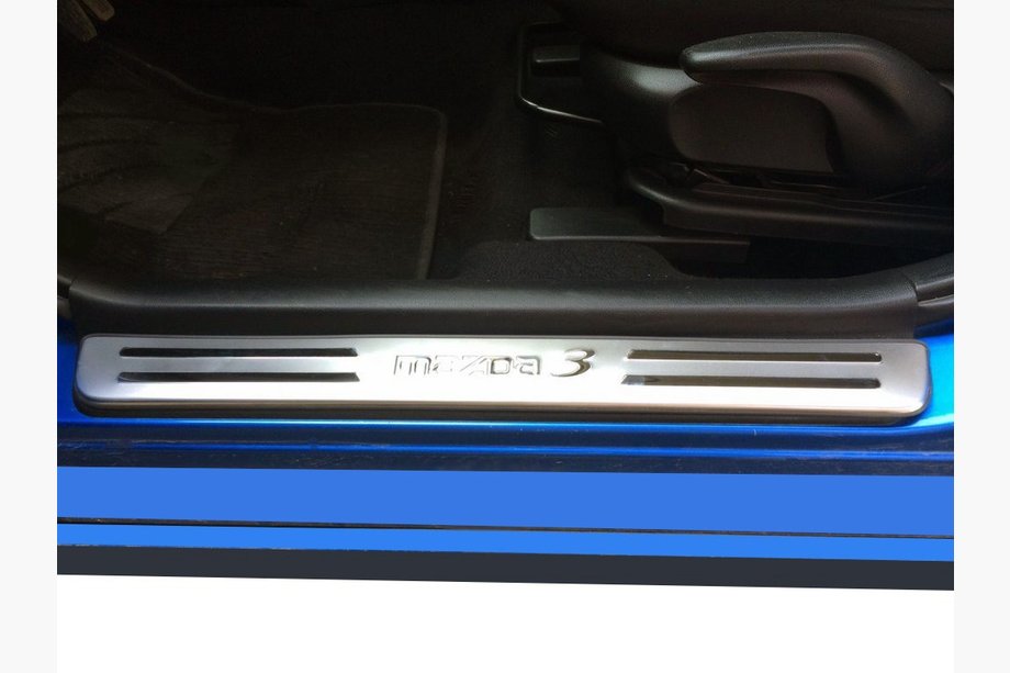 Mazda 3 2003-2009 Seuils de porte Libao (4 pcs, inox) Image