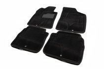 Hyundai Santa Fe 2 2006-2012 Tapis de sol textile 3D (Seintex) photo 1