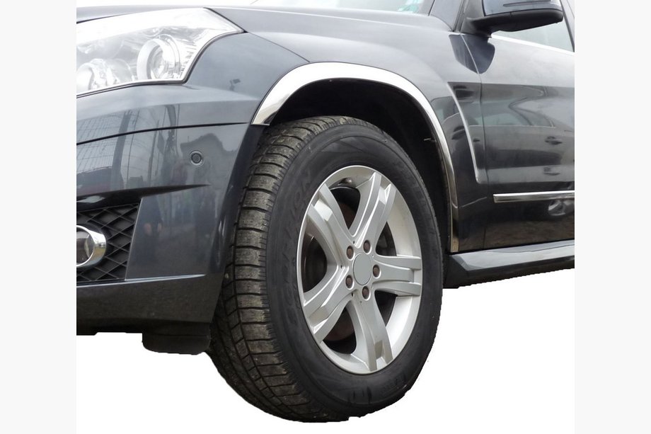 Mercedes GLK class X204 2008-2015 Entourages d'ailes inox (4 pcs) Image
