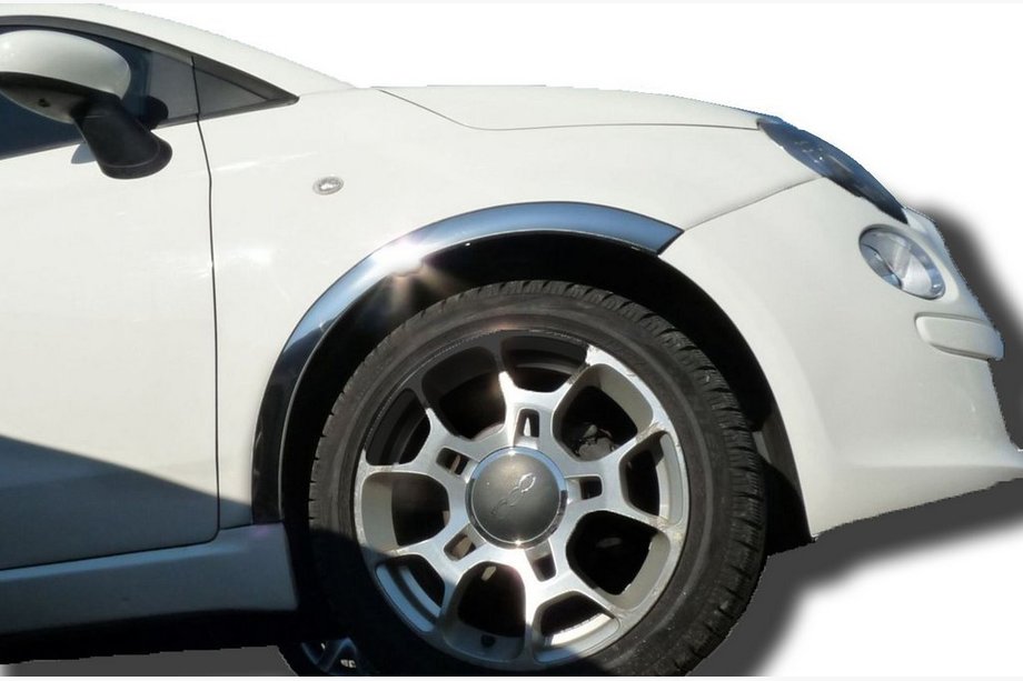 Fiat 500/500L 2013-2022 Extensions d'ailes (4 pcs, inox) Image