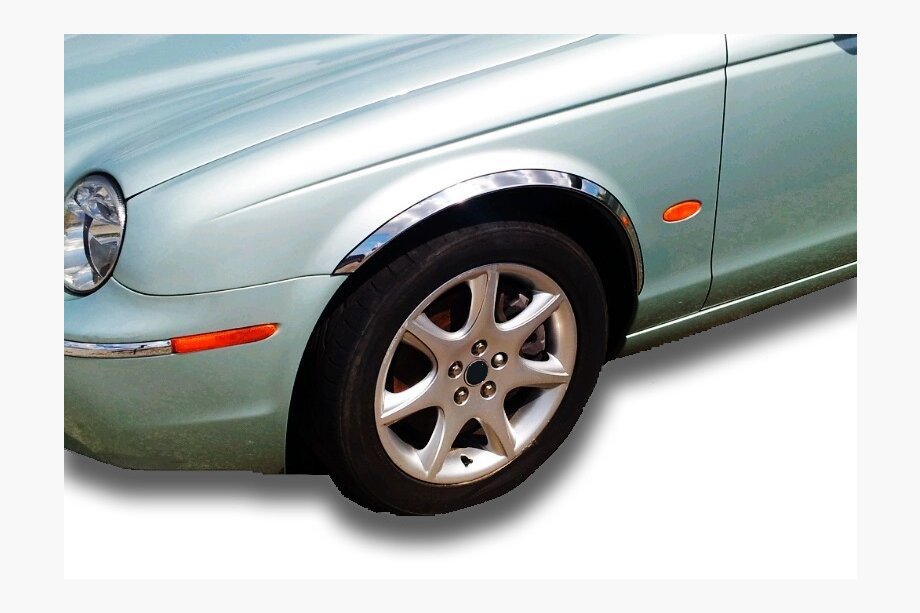 Jaguar X-Type 2001-2009 Entourages d'ailes inox (4 pcs) Image