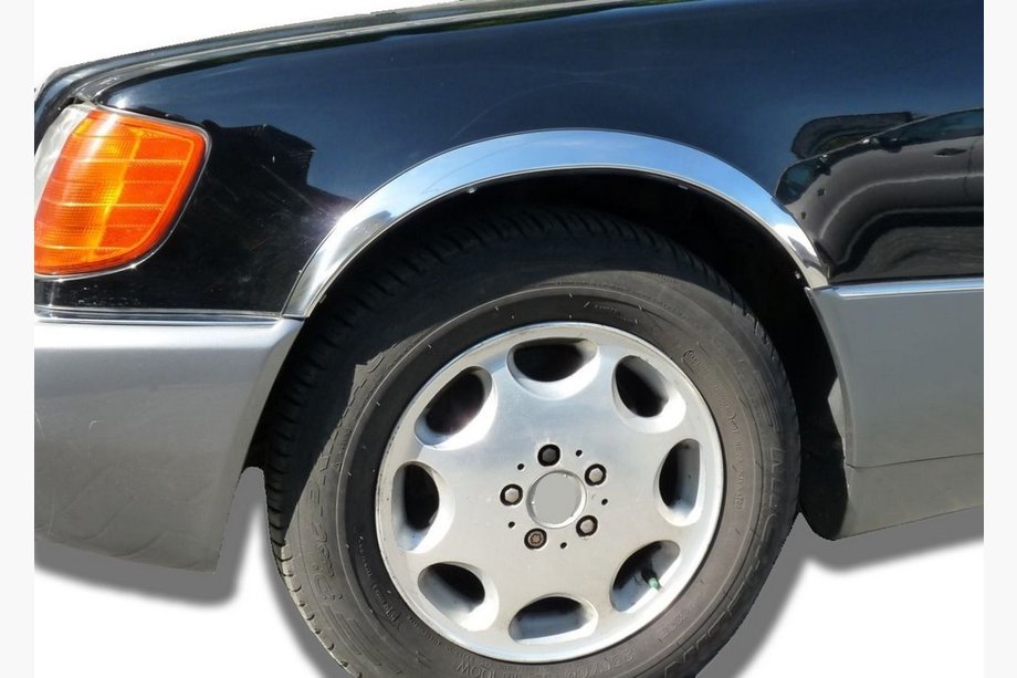 Mercedes S-class W140 1991-1998 Habillages d’ailes (Short/Long, 4 pcs, inox) Photo 1