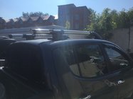 Mitsubishi L200 2006-2015 Barres de toit grises (avec barres transversales) photo 2
