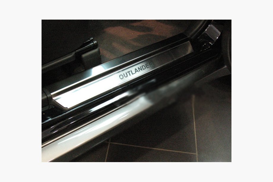 Mitsubishi Outlander 2001-2006 Seuils de porte Natanika Premium (4 pcs, inox) Image