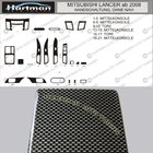 Mitsubishi Lancer X 2008- PROMO ! Inserts de tableau de bord aspect carbone photo 1
