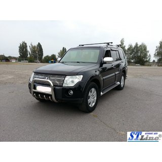 Pare-buffle QT006 (Inox) Mitsubishi Pajero Wagon III 1999-2006 photo 2