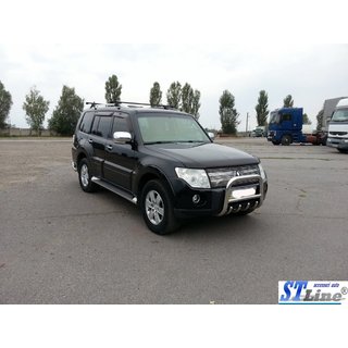 Pare-buffle QT006 (Inox) Mitsubishi Pajero Wagon III 1999-2006 photo 3