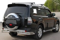 Mitsubishi Pajero Wagon III 1999-2006 Arceau Arrière AK003 Double (Inox) photo 1