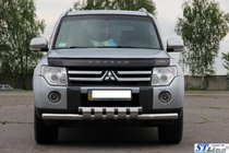 Mitsubishi Pajero Wagon IV 2006-2021 Protection Avant ST015 (Inox) photo 4