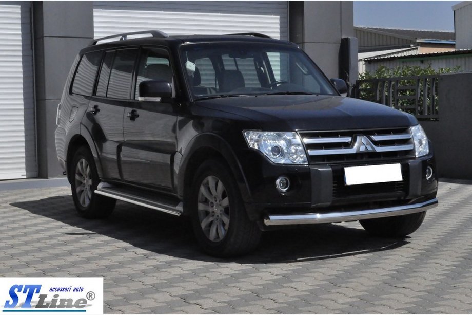 Mitsubishi Pajero Wagon IV 2006-2021 Protection Avant ST008 (Inox) Photo 4