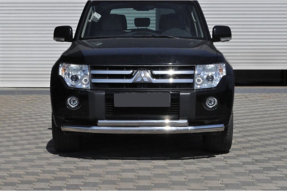 Mitsubishi Pajero Wagon IV 2006-2021 Protection Avant ST014 (Inox) Image