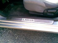 Mitsubishi Lancer 9 2004-2008 Seuils de porte OmsaLine (4 pcs, inox) photo 2