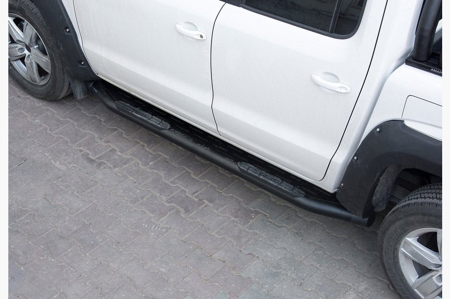 Fiat Fullback 2016- Marchepieds Latéraux Amazon Black (2 pcs, noirs) Image