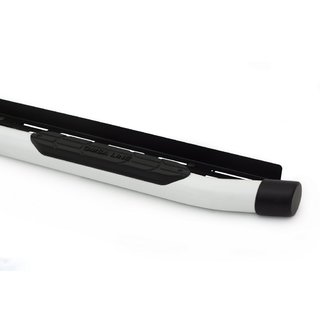 Marchepieds latéraux Amazon White (2 pcs, noirs) Volkswagen Amarok 2010-2022