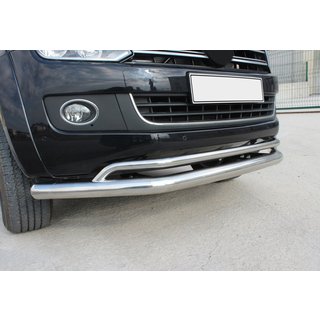 Pare-buffle Avant Double Vegas 2010-2016 Inox Volkswagen Amarok 2010-2022 photo 1