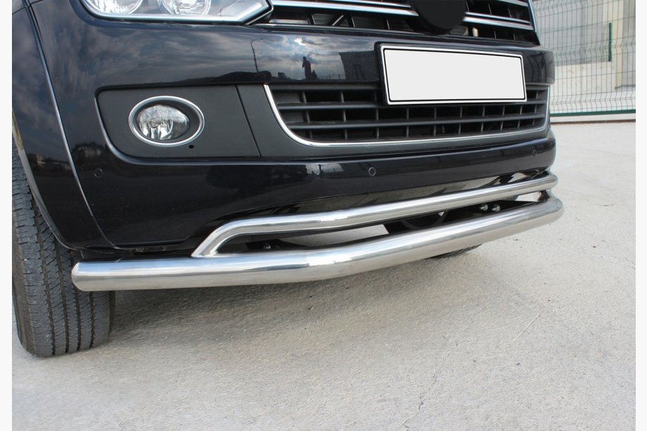 Volkswagen Amarok 2010-2022 Pare-buffle Avant Double Vegas 2010-2016 Inox d70/42 mm Image