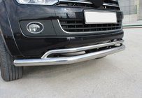 Volkswagen Amarok 2010-2022 Pare-buffle Avant Double Vegas 2010-2016 Inox d70/42 mm photo 1