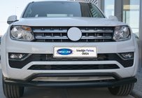 Volkswagen Amarok 2010-2022 Barre frontale double Vegas 2016-2021 (noir) photo 2