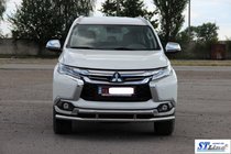 Mitsubishi Pajero Sport 2015- Protection Avant ST016 (Inox) photo 3