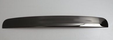 Nissan Qashqai 2010-2014 Moulure de coffre au-dessus de la plaque Noir Chrome (inox) photo 1
