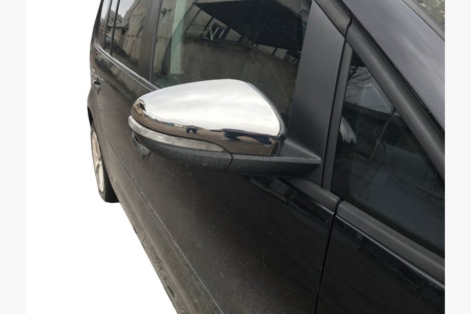 Volkswagen Touran 2010-2015 Coques de Rétroviseurs (2 pcs, Acier Inoxydable) Image