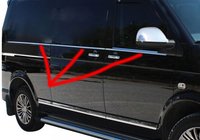 Volkswagen T5 Caravelle 2004-2010 Baguettes inférieures de vitres (6 pièces, inox) photo 11