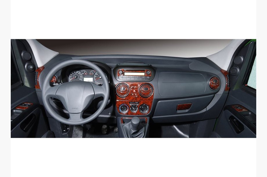 Fiat Fiorino/Qubo 2008-2024 Caches décoratifs intérieurs Noir Piano Photo 6