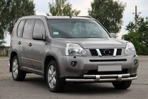 Nissan X-trail T31 2007-2014 Protection Avant ST015/2 (Inox) photo 1