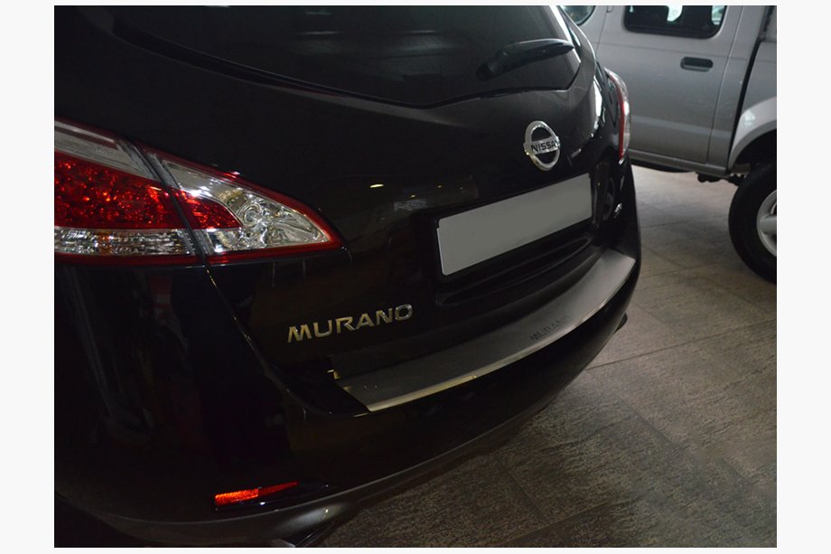 Nissan Murano 2008-2014 Protection de pare-chocs arrière avec rebord Nataniko (inox) Image