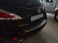 Nissan Murano 2008-2014 Protection de pare-chocs arrière avec rebord Nataniko (inox) photo 1