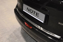 Nissan Note 2004-2012 Protection de pare-chocs arrière avec rebord Nataniko (2005-2007, inox) photo 1