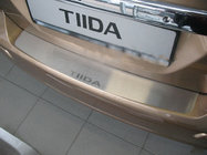 Nissan Tiida 2004-2011 Protection de pare-chocs arrière Nataniko (inox) photo 1