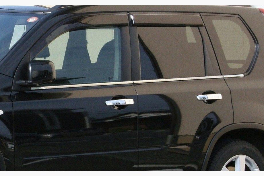 Nissan X-trail T31 2007-2014 Encadrement de vitres inox OmsaLine - Inox Italien Image
