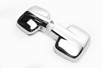 Mercedes Vito W638 1996-2003 Coques de Rétroviseurs (2 pcs, Chrome) Acier Inox Poli photo 2