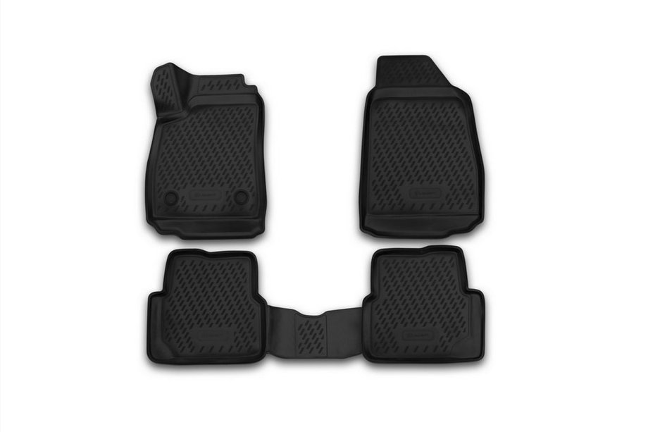 Chevrolet Cobalt 2012- Tapis de sol en caoutchouc 3D pour habitacle (4 pcs, Novline) Image
