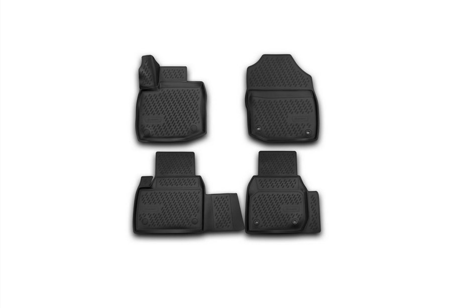 Honda Civic HB 2012-2020 Tapis de sol en caoutchouc 3D pour habitacle (4 pcs, Novline) 5D Image
