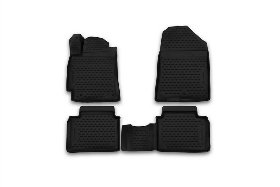Hyundai Elantra (AD) 2015-2020 Tapis de sol en caoutchouc 3D pour habitacle (4 pcs, Novline) Photo 1