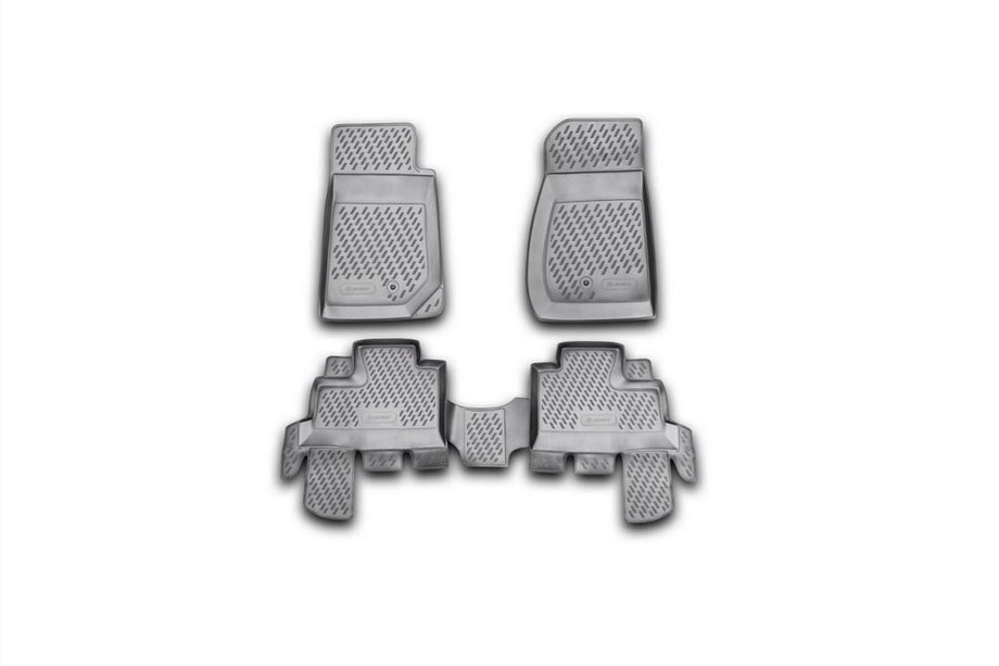 Jeep Wrangler 2007-2017 Tapis de Sol en Caoutchouc (Novline) Image