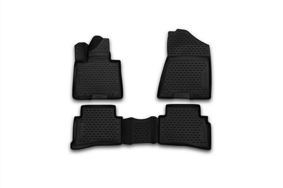 Kia Sportage 2015-2021 Tapis de sol en caoutchouc 3D pour habitacle (4 pcs, Novline) Photo 1