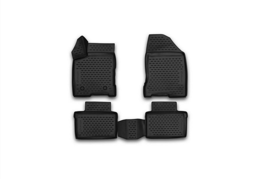 Lada Vesta 2015- (2015↗) Tapis de sol en caoutchouc 3D pour habitacle (4 pcs, Novline) Image