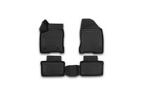 Lada Vesta 2015- (2015↗) Tapis de sol en caoutchouc 3D pour habitacle (4 pcs, Novline) photo 1