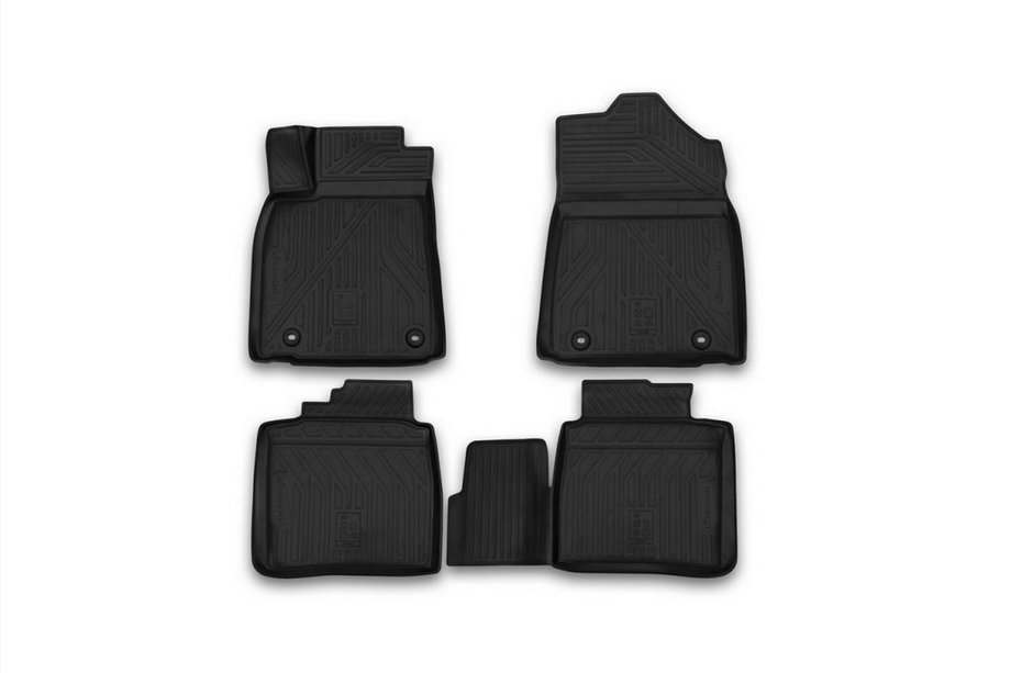 Lexus ES 2012-2018 (2015↗) Tapis de sol en caoutchouc 3D pour habitacle (4 pcs, Novline) Image