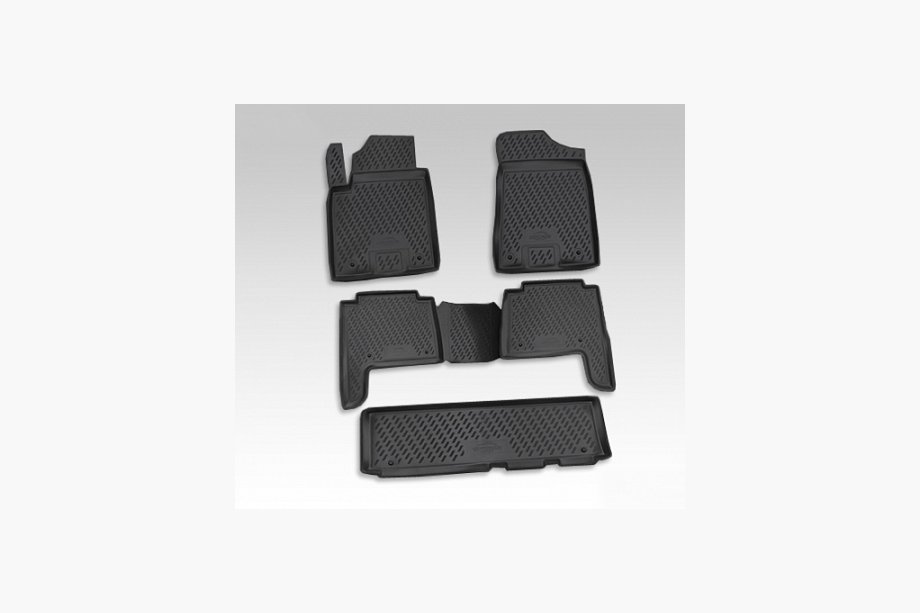 Nissan Patrol Y62 2010-2024 Tapis de sol caoutchouc interieur (5 pcs, Novline) Image