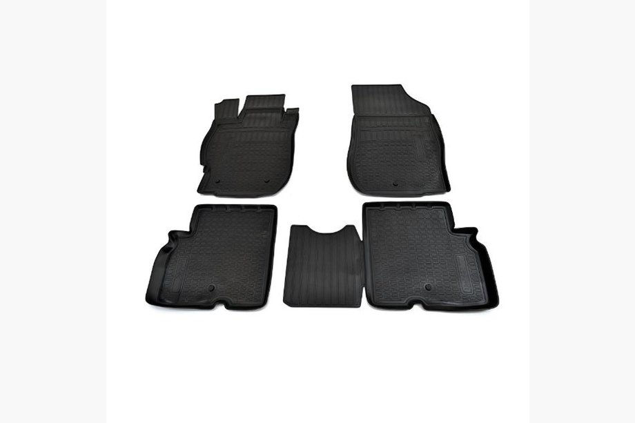 Nissan Almera N17 2012-2018 Tapis de sol en caoutchouc (4 pcs, Novline) Image