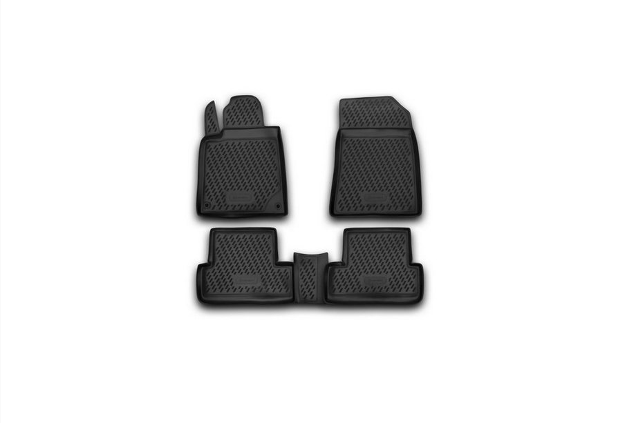 Peugeot 407 2004-2011 Tapis de sol en caoutchouc (4 pcs, Novline) Image